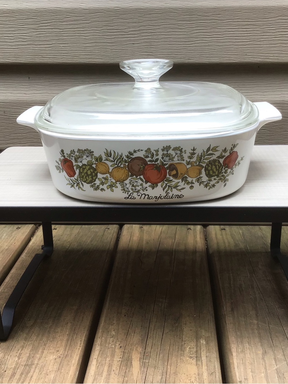 Vintage Corning Ware “La Marjolaine” 2 Quart Casserole Dish w/ Lid